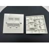 China ANSHI LJ6C British Style Snap-In 2 Port Faceplate RJ45 Frame 86*86MM wholesale