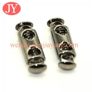 jiayang Supply different shaped metal rope cord lock rope end stopper rope toggle