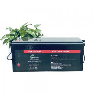China 24V LiFePo4 Battery 3000 Cycles Long Cycle Life 2560wh 100ah Rechargeable Lithium Ion Batteries supplier