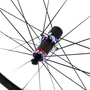 China Retrospec 700c Wheel Set In Black With RS Hub Carbon Body And Galaxy Color 24/24 Holes wholesale