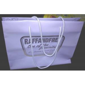 China Gravure Printed Soft Plastic Shopping Bags Multi Size With Rope Handle supplier