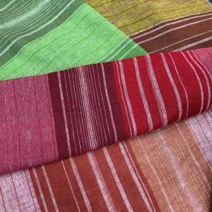 Yarn - dyed Sustainable Multi Stripe Linen Cotton Blend Fabric