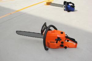 China CE 2.4kw Big Power Gasoline Chain Saw With 550ml Fuel Tank on sale 