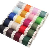 China Stitched Edge Polyester Ribbon 6mm-40mm Poly Ribbon Rolls Green Red on sale