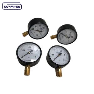 China water pipe pressure gauge factory 100mm 4 inch M20X1.5 black steel cheap price manometer 20 psi supplier