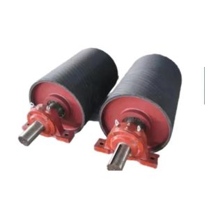 China Conveyor Belt Pulley with Herringbone Chevron Rubber Lagging wholesale