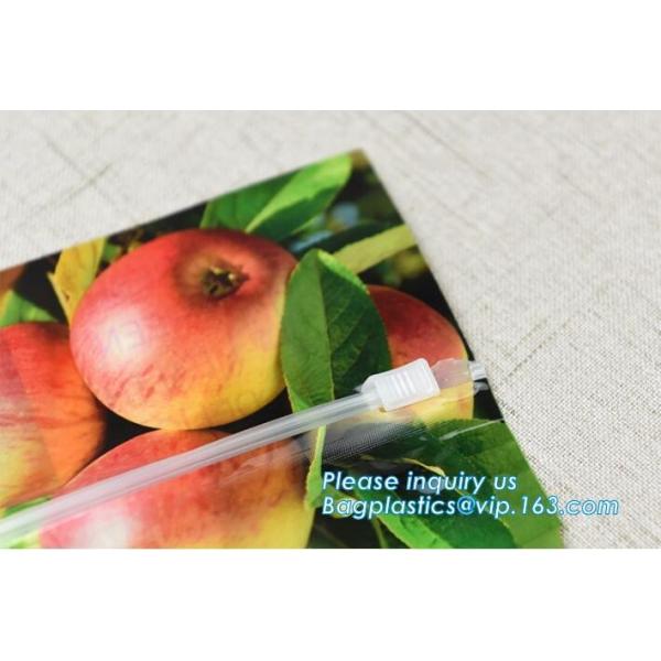 Fruit Grape Cherry Vegetable Packing Protection Bag, handle standing resealable zipper protection fresh vegetable fruit