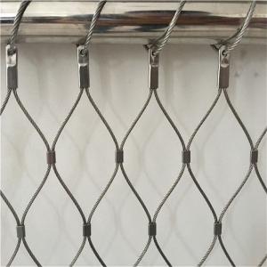 Safety Flexible Stainless Steel Cable Netting 304 316 Hand Woven 7x7 In Aviary Zoo