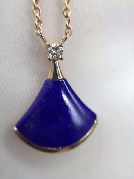 bvlgari necklace blue