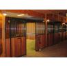 Front Panel Wooden European Horse Stalls Bamboo Material For High Safety
