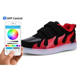 Skate Boys App Controlled LED Shoes Bluetooth Connection Light Up Sneakers For Kids