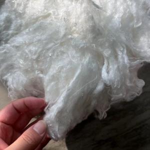 100% Viscose Cellulose Fiber Staple White Color Highly Absorbent