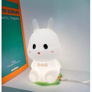 China LED Silicone 7 Color Pat Bedside Rabbit Night Light Touch Sensor  With USB Charge wholesale