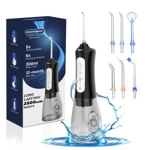 China Flosser à eau électrique avancé avec 5 modes de pression et réservoir d'eau de 300 ml pour des soins buccaux efficaces supplier
