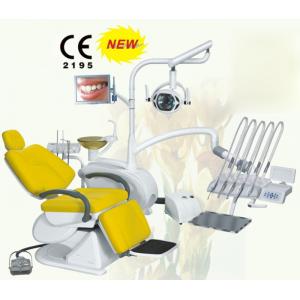 2/4 Holes Ergonomic Dental Chair Unit 24V Noiseless DC Motor