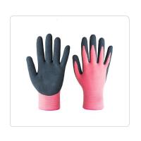 China Gardening Cleaning Sandy Latex Palm Coated 15 Gauge Nylon Spandex Gloves on sale