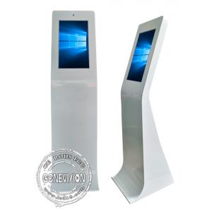 China 23.6 Inch Windows 10 AIO Movable Touch Screen Kiosk with Camera supplier