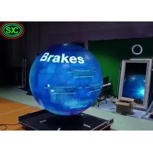 High Definition Indoor Full Color LED Display , Spherical LED Display 4mm Pixel Pitch