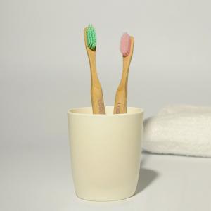 Reusable Vegan Bamboo Charcoal Toothbrush Soft BPA Free Nylon Bristles