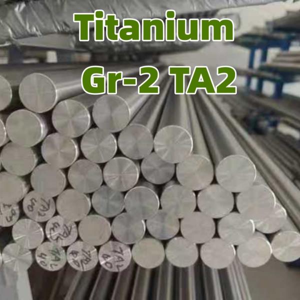 Pure Titanium Gr2 Rod TA2 Corrosion Resistant Titanium Alloy Round Bar Solution Annealed And Pickled
