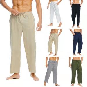                  Men&prime;s Casual Linen, Cotton and Linen Trousers             