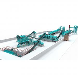 ISO CE  22KW-120kw Poultry Dung Organic Fertilizer Production Line