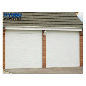 Exterior Roller Shutter Garage Doors Remote Control Windproof Aluminum Customized