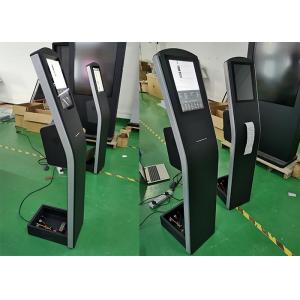 China 12.1 13.3inch LCD info kiosk with capacitive touch screen and thermal printer build in come with Android or Windows OS supplier