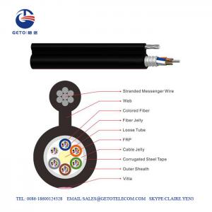 GYTC8A Self-supporting Aerial Optic Cable 12 Fiber Optic Cable