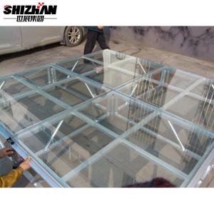 Tempered Glass Platform Stage Aluminum Concert Stage For Wedding Outdoor