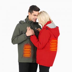 China Warm Outdoor Heated Intelligent Temperature Control Warm Hooded Coat Winter Thermal Men's Heated Jacket supplier