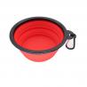 Foldable 450ml Collapsible Dog Water Bowl 66g Dog Bowl With Rubber Base