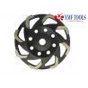 China 105mm Fan 5 Inch 7 Inch Diamond Cup Wheel , Black Diamond Concrete Grinding Cup wholesale