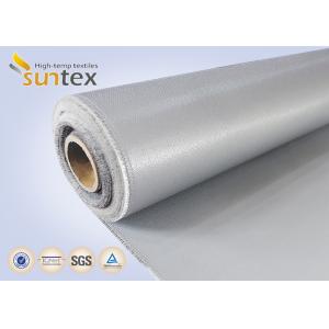 China 17 OZ Grey Welding Fabric Silicone Coated Fiberglass Cloth For Welding Curtains &amp; Blankets wholesale