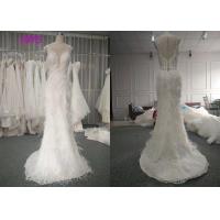 Custom Made Luxury Real Beautiful Bridal Gowns Dresses 100% Feather Pearls Beading A Line