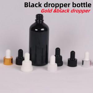 10ml 20ml 30ml 50ml Black Glass Dropper Bottle Bottle Essential Oil Glass Bottle Glass Bottle with child proof Dropper