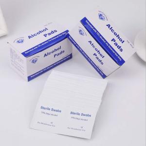100Pcs Disposable 75% Alcohol Cotton Wipes Individually Wrapped