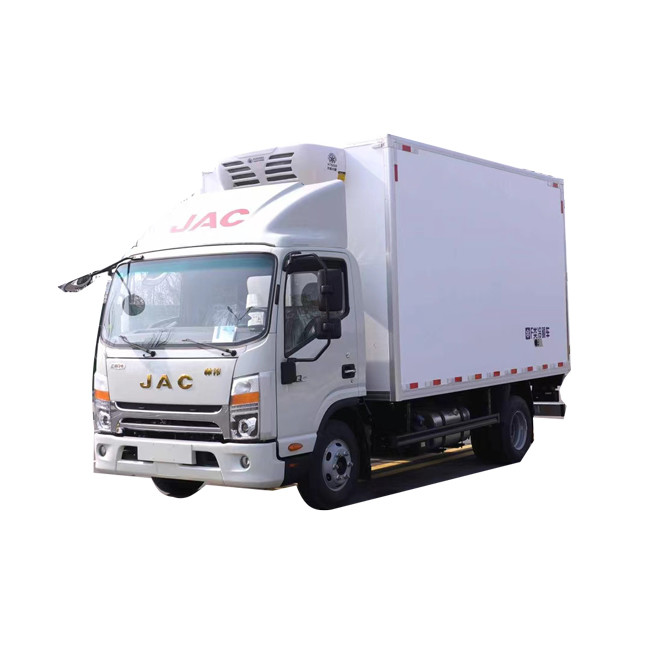 China 4x2 JAC 4.2M 5 tonnes camions réfrigérateurs congélateur fourgonnette camions réfrigérateurs wagon de vente supplier