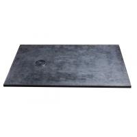 China Stone Effect Polymarble Shower Bases , Black Shower Trays CE SGS Certification on sale