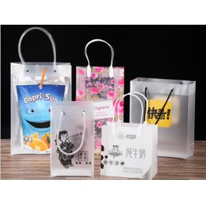 Pp handbags custom transparent clothing plastic bags pvc advertising cosmetics jewelry bag custom