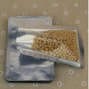 Flat Unprinted Aluminum Foil Pouch Packaging For Chia Flour / Seeds Packaging Bag