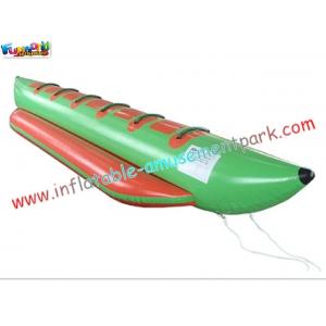Custom 0.9MM PVC tarpaulin Inflatable Boat Toys single tube banana  for Lake or Sea