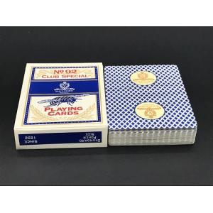 OEM Logo Printed Casino Grade Playing Cards , Bar Code Plastic Quality Poker Cards