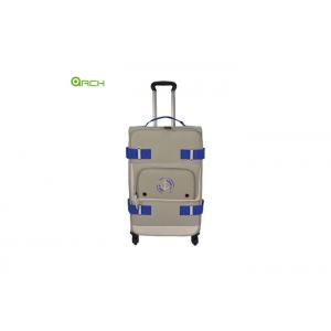Canvas Internal Trolley Soft Sided Luggage With Spinner Wheels