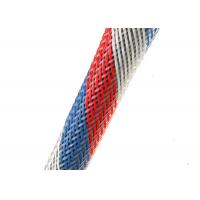 China Zipper Braided Cable Organizer Tubing Good Flexibility With Thermal Insulation on sale