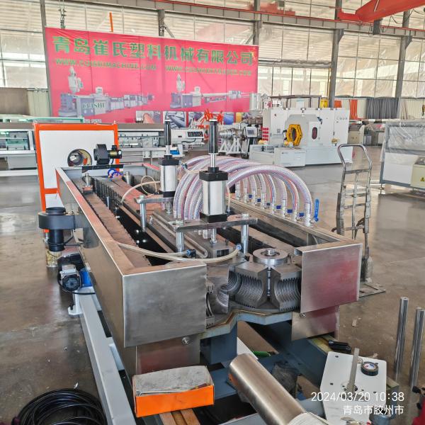 China High Speed Plastic Pipe Extrusion Production Line for HDPE PE PP PVC Plastic Double Wall Corrugated Pipe wholesale