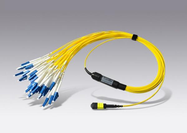 Single Mode 48 Core LSZH MPO Fiber Optic Cable Assemblies