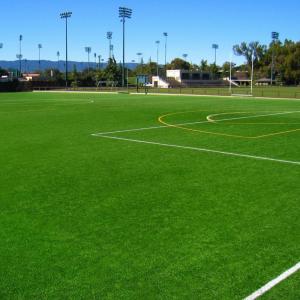 Forever Green Artificial Grass Football Pitch / Football Artificial Turf Long Service