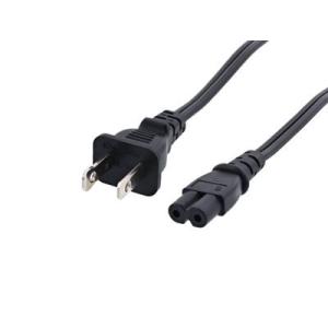 6 FT Cable de alimentación estándar para computadoras portátiles C7 sin enchufe polarizada para dispositivos universales