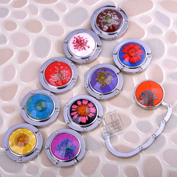 QY-BH04印刷の金属の折り畳み式の財布のホック袋のハンガー